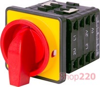 Пакетный переключатель щитовой, с передней панелью (под пломбирование), 0-1-2, 63А, LK63/4.322-ZК/45 TAREL