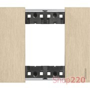 Рамка на 1 пост, 2 модуля - Немецкий/Итальянский стандарт. Цвет Золото. Bticino Living Now. KA4802ZW