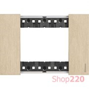 Рамка на 1 пост, 3 модуля - Итальянский стандарт. Цвет Золото. Bticino Living Now. KA4803ZW