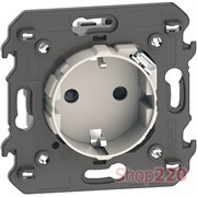 Механизм розетки электрической с USB зарядкой 2R+З/USB тип C ~250В 16А/=5В 1.5А 2 модуля. песочный. Bticino Living Now. KM4141USB