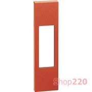 Лицевая панель розетки электрической итальянского стандарта 1 модуль. Цвет Красный Bticino Living Now. KR02