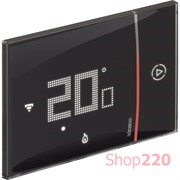 Умный терморегулятор - термостат Smarther 2 модуля. черный. Living Now NETATMO. XG8002