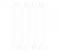 Маркирующая самоклеящаяся пластина ES-TAP2715AM (27х15мм кв 24 шт, ПВХ, металлик)