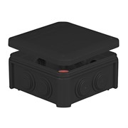 Распределительная коробка 114х114х57 мм, с сальниками, IP55, черный, IB601Vintage UNIKA PLANK