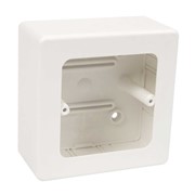 Коробка универсальная ПВХ; размеры 98х98х45мм; белый