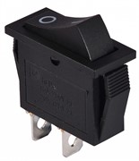 Переключатель 1-клавишный черный KCD3-101 B/B