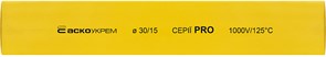 Термоусадочная трубка d=30/15 мм (1м) желтая серии PRO