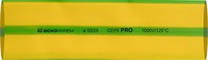 Термоусадочная трубка d=50/25 мм (1м) желто-зеленая серия PRO