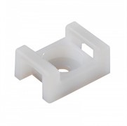 Площадка для хомутов 22x16x9.5мм, отв. d=4,5мм, CTH-2А белая (100 шт.)