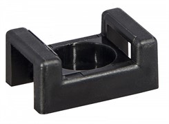 Площадка для хомутов 22x16.5x9.5, отв. d=5.8мм, CTH-2C черная (100 шт.)