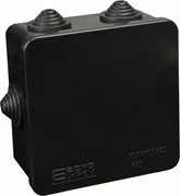 Распределительная коробка 100х100х50мм, черный, UAtmo Jet Black