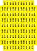 Наклейки "Знак "380 В" желтый 45х22"