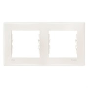 Рамка 2 поста IP44-выкл. IP20-розет., кремовый, Sedna SDN5810323 Schneider