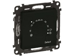 Термостат комнатный, черный матовый, Valena Life