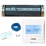 Комплект теплого пола 0,5 м кв с терморегулятором, Castle E51 Enerpia