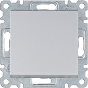 Выключатель крестовой, серебристый, Lumina WL0032 Hager