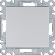 Выключатель 2-х полюсный, серебристый, Lumina WL0062 Hager