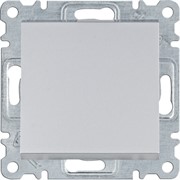 Кнопка, серебристый, Lumina WL0112 Hager