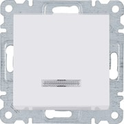 Кнопка с подсветкой, белый, Lumina-2 WL0410 Hager
