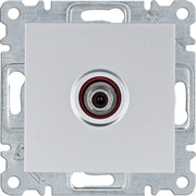 Розетка для спутникового ТВ, серебристый, Lumina WL3232 Hager