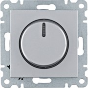 Диммер поворотный 600Вт, серебристый, Lumina WL4012 Hager