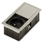 Врезная розетка в стол 220В, нержавеющая сталь, Versahit Mono ASA 060.25F.00001