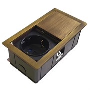 Врезная розетка в стол 220В, бронза, Versahit Mono ASA 060.25F.00004