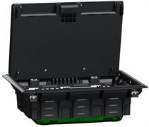 Напольный лючок пластиковый, 8 постов (L), Unica System+