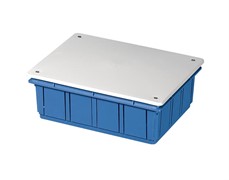 Коробка распределительная 209х164х70мм д/бетона с крышкой ELETTROCANALI EC350C6BL полипропилен 800°С самозатухающая