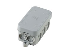 Коробка распределительная наружная 80х43х36мм полиэтилен IP55 с кабельными вводами ELETTROCANALI EC411C1