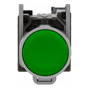 Кнопка 22мм с возвратом зеленая