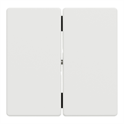 Клавиша двойная, белый матовый, Merten