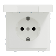 Розетка влагозащищенная IP44, белый матовый, Merten