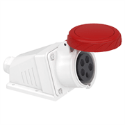 Розетка настенная, 16А, 3P+N+E, IP67, 380В, винтовая