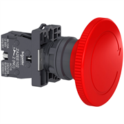 Кнопка аварийного останова, поворотная, O60 мм, красная, 1NC