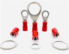 Наконечник кольцевой 0,25-1,5 мм кв М5, красный, (100 шт)