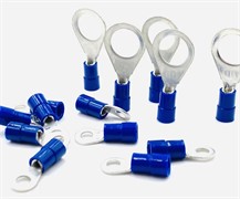 Наконечник кольцевой 1,5-2,5 мм кв М6, синий, (100 шт)