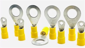 Наконечник кольцевой 4-6 мм кв М4, желтый, (50 шт)