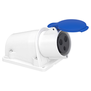 Розетка настенная, 32А, 2P+E, IP44, 380В, винтовая