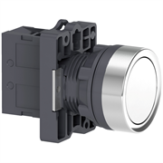 Кнопка XA2 с нажатием, белая, с возвратом, 1NO