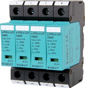 Комбинированный УЗИП e.POII.4 LCF класс II+III, 4 полюса