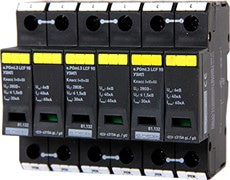 Комбинированный УЗИП e.POmI.3 LCF 90 класс I+II+III, 3 полюса, моноблок