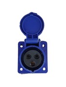 Розетка скрытая 16А 220В, 2Р+PЕ, IP44, 413