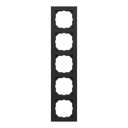 Рамка M-Pure, 5 постов, матовый чёрный