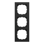 Рамка M-Pure, Ocean Plastic, 3 поста, матовый чёрный