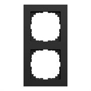Рамка M-Pure, Ocean Plastic, 2 поста, матовый чёрный