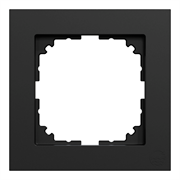 Рамка M-Pure, Ocean Plastic, 1 пост, матовый чёрный