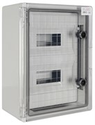 Щит ударопрочный на 24 модуля, прозрачная дверца, IP65, e.plbox.300.400.165.24m.tr ENEXT CP5113