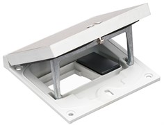 Лючок для розеток в пол, 3 модуля, IP66, нержавеющая сталь, Simon