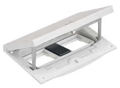 Лючок для розеток в пол, 5 модулей, IP66, нержавеющая сталь, Simon